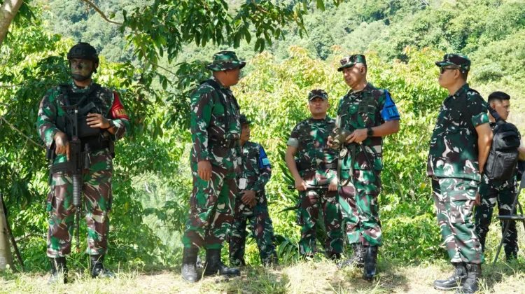 Pangdam IM Tinjau Latihan Satgas Pamtas Yonif 115/ML di Aceh Selatan