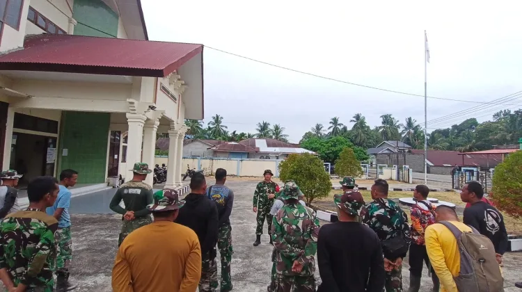Awali Kegiatan, Satags TMMD 129 Kodim 0107/Aceh Selatan Mengikuti Apel Pagi