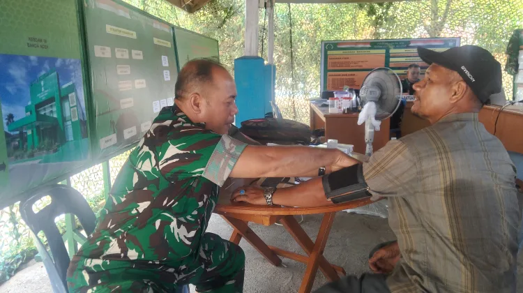 TMMD 129 Kodim Aceh Selatan Tak Hanya Bangun Infrastruktur, Layanan Kesehatan Gratis Hadir Setiap Hari