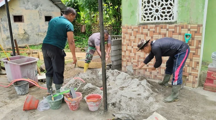 Satgas TMMD 129 Perkuat Akses Air Bersih, Sumur Bor di Desa Paya Pelumat Mulai Dilengkapi Fasilitas Pemanfaatan Air