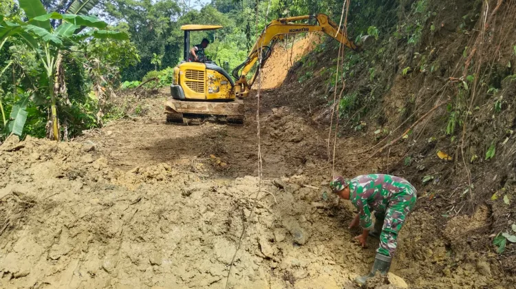 Satgas TMMD Kodim 0107/Aceh Selatan Mulai Bangun Gorong-gorong, Percepat Pembukaan Jalan di Kemumu Seberang