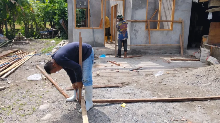 Pekerjaan RTLH TMMD ke-129 Masuki Tahap Finishing Awal, Progres Rumah Salami Tembus 62 Persen