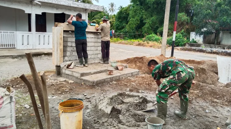 Wujudkan Akses Air Bersih, Satgas TMMD Kodim 0107/Aceh Selatan Kebut Pembangunan Fasilitas Sumur Bor