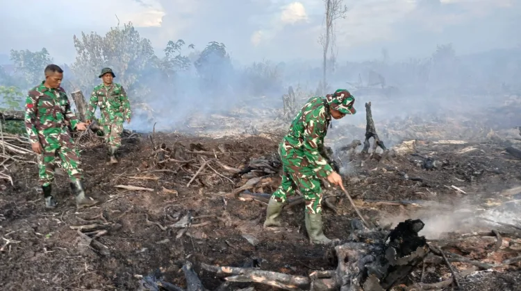 Titik Api Kembali Terdeteksi di Bakongan, Gabungan TNI-Polri dan BPBD Bergerak Cepat