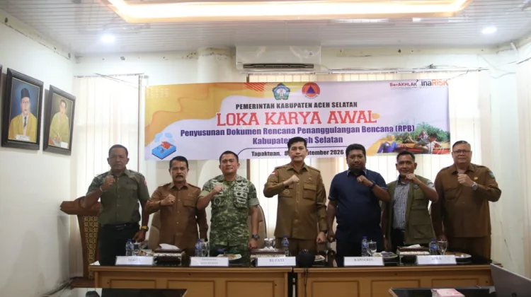 Dandim Aceh Selatan Hadiri Lokakarya Awal Penyusunan RPB Kabupaten Aceh Selatan Tahun 2026