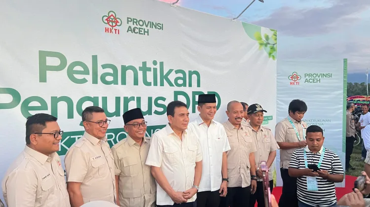 BUPATI MIRWAN HADIRI PELANTIKAN KETUA HKTI ACEH, DORONG PERTANIAN MAJU