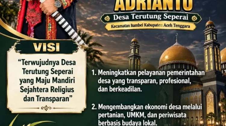 Saleh Adrianto Siap Maju di Pilkades Terutung Seperai, Usung Lima Misi Perubahan