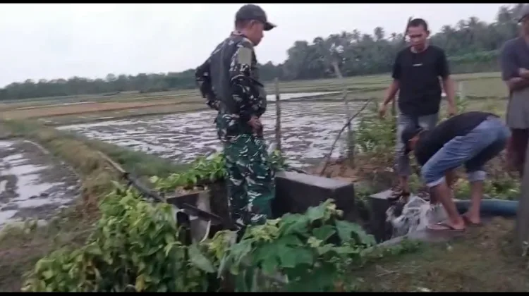 Warga Keudai Padang Kluet Utara Rasakan Langsung Manfaat Dua Unit Pompa Air dari Kodim 0107/Aceh Selatan
